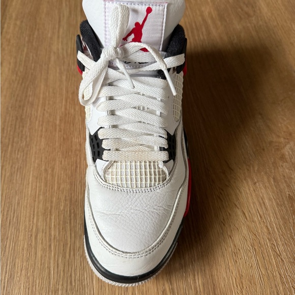 Air Jordan 4 Retro Red Cement Sneakers - Size 8 - Picture 2 of 10